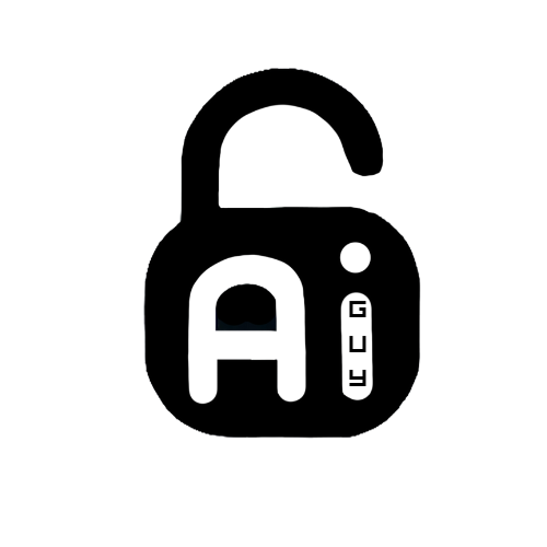 Unlocked AI Guy lock logo